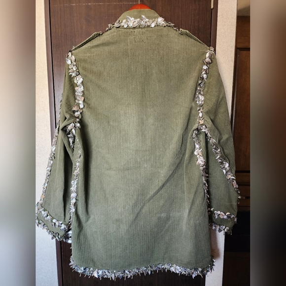 NEW! Libertine VINTAGE Beaded Seems Army Jacket - Picture 4 of 10